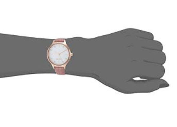 Watch Nine West Women's Crystal Accented Patterned Strap Blush 2556RGPK