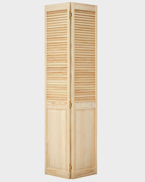 DOOR CLOSET 36" X 80" BIFOLD 1/2 LOUVRE PINE DOOR CLOSET 36" X 80" BIFOLD 1/2 LOUVRE PINE