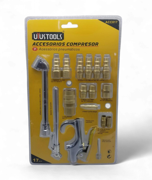 AIR ACCESSORY SET 17PCS UYUSTOOLS #ACC017