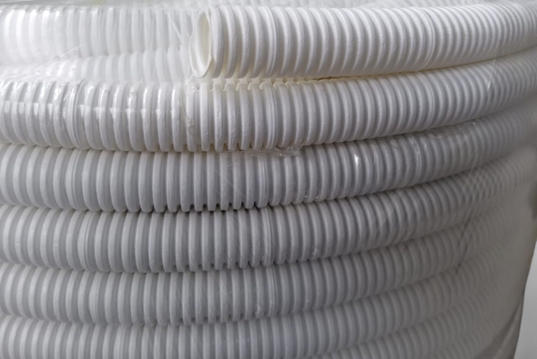CONDUIT FLEXIBLE PVC 20MM SOLD BY FEET WHITE