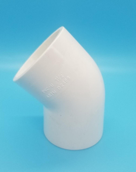 PVC KNEE 1 1/2" 45 DEG HEAVY