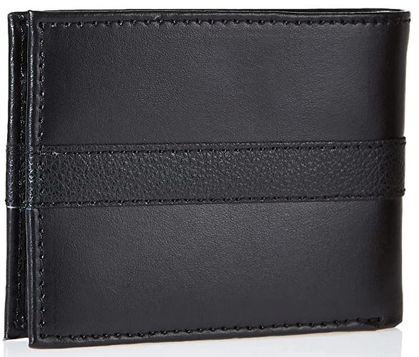 Wallet Tommy Hilfiger Men's Leather Slim Bifold Black