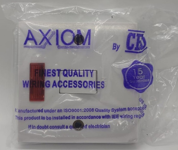 SWITCH CED 20AMPS (AXIOM) WITH LIGHT DOUBLE POLE SWITCH CED 20AMPS (AXIOM) WITH LIGHT DOUBLE POLE