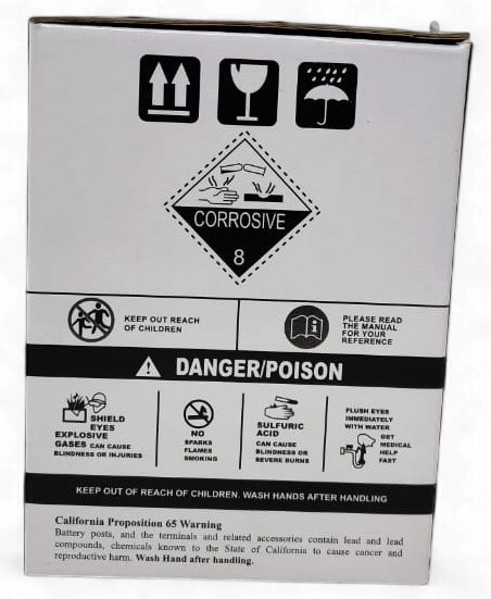 M/CYCLE BATTERY KAGE KGX7L-BS YTX7L-BS WITH ACID 12V 7AH