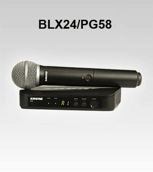 MICROPHONE KIT SHURE BLX24PG58H9 CORDLESS