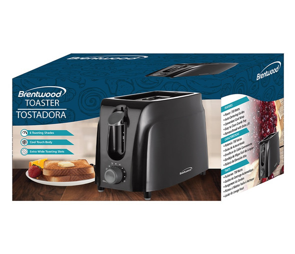 TOASTER 2 SLICE BRENTWOOD TS-260B