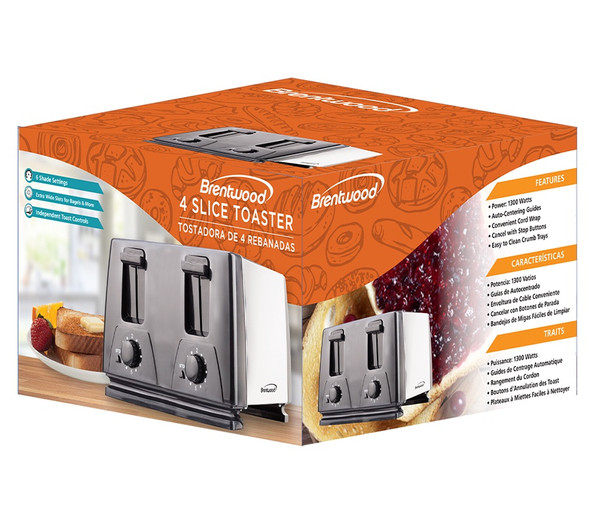TOASTER 4 SLICE BRENTWOOD TS-284