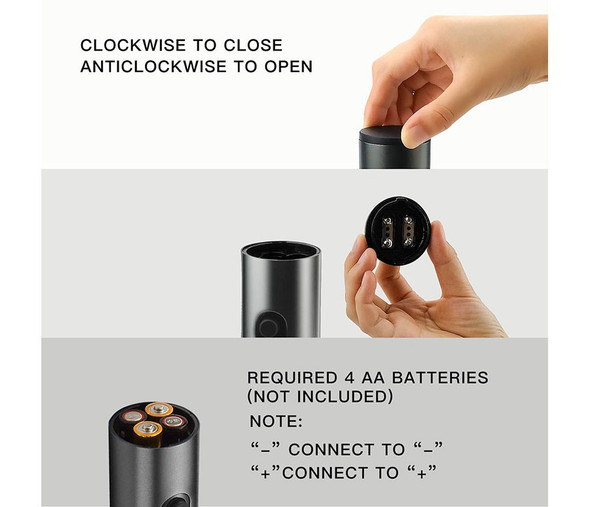 WINE BOTTLE OPENER BRENTWOOD WA-2002S PORTABLE ELECTRIC WINE BOTTLE OPENER BRENTWOOD WA-2002S PORTABLE ELECTRIC