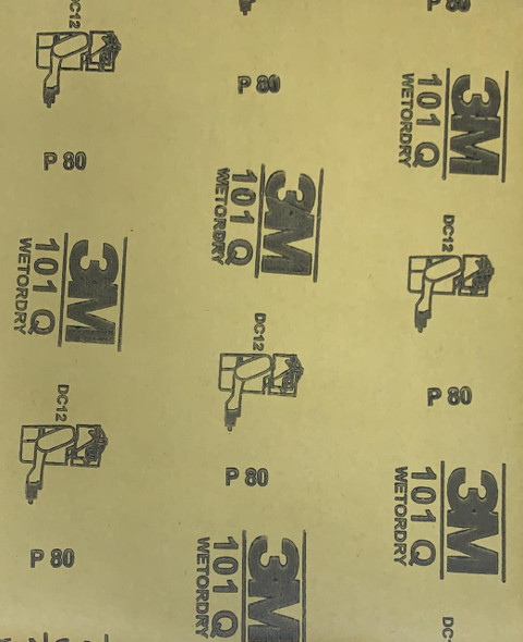 SAND PAPER METAL #80 3M 101Q CHINA BROWN BACK