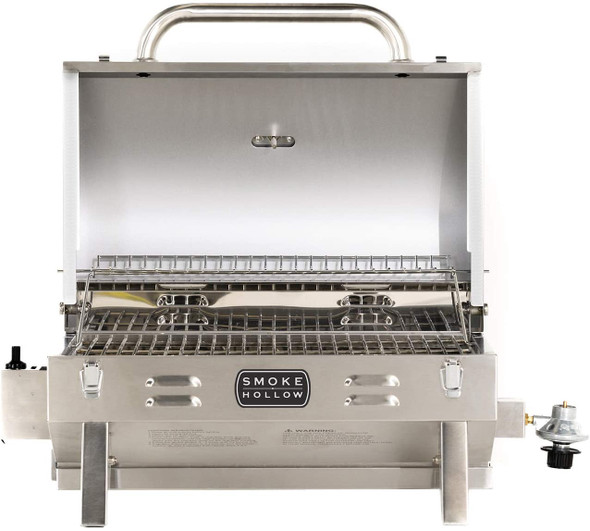 BAR B QUE GRILL SMOKER MASTERBUILT SH19030819 SMOKE HOLLOW TABLETOP STAINLESS STEEL 1 BURNER