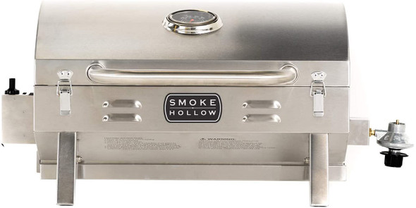BAR B QUE GRILL SMOKER MASTERBUILT SH19030819 SMOKE HOLLOW TABLETOP STAINLESS STEEL 1 BURNER