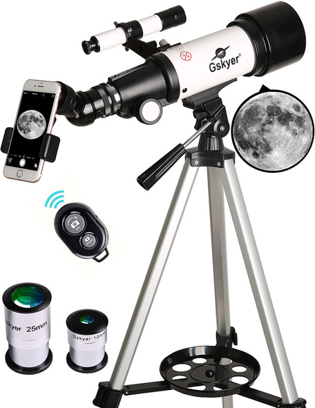 Telescope Gskyer 70mm Aperture Astronomical Refracting Beginner AZ70400 AZ 70400