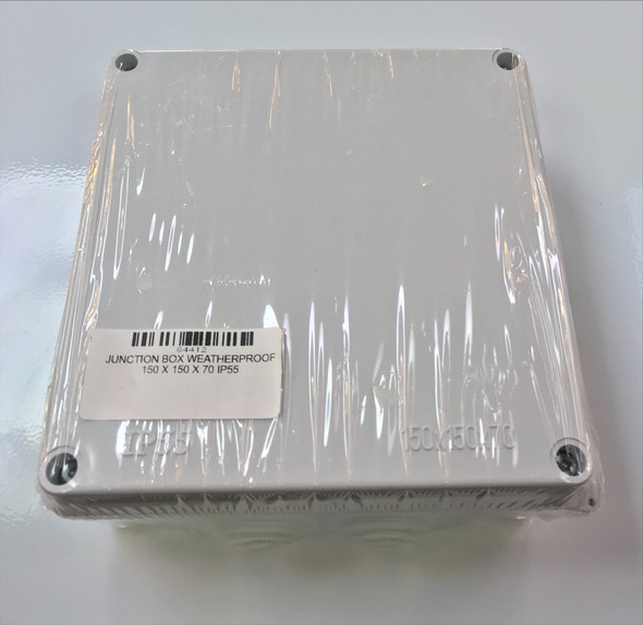 WEATHERPROOF BOX PVC 150 X 150 X 70 IP55