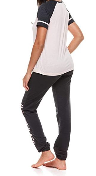 Women PJ/Lounge wear Set US Polo Pink & Charcoal