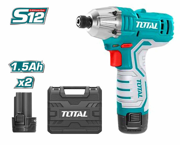 DRILL GUN TOTAL UTIRLI1201 12V LITHIUM-ION