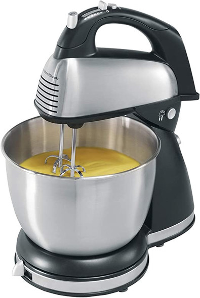 CAKE MIXER WITH BOWL HAMILTON BEACH 64650 STAINLESS STEEL