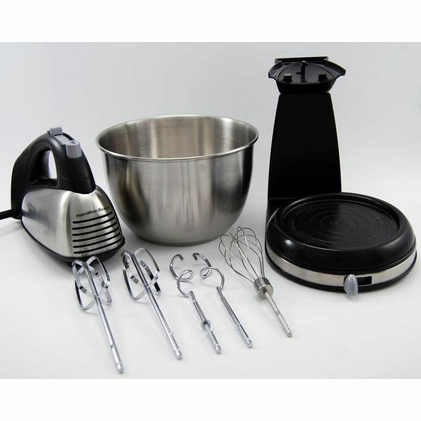CAKE MIXER WITH BOWL HAMILTON BEACH 64650 STAINLESS STEEL
