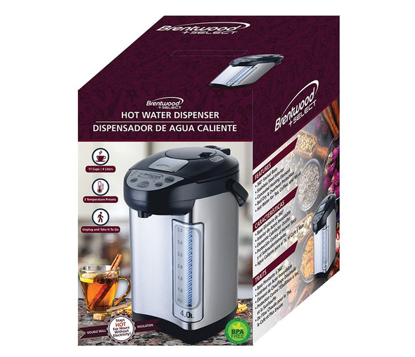 WATER DISPENSER BRENTWOOD HOT WATER KT-40BS 4L 17CUPS