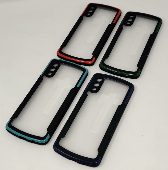 PHONE CASE FOR SAMSUNG A02 TWO COLOR CLEAR BACK