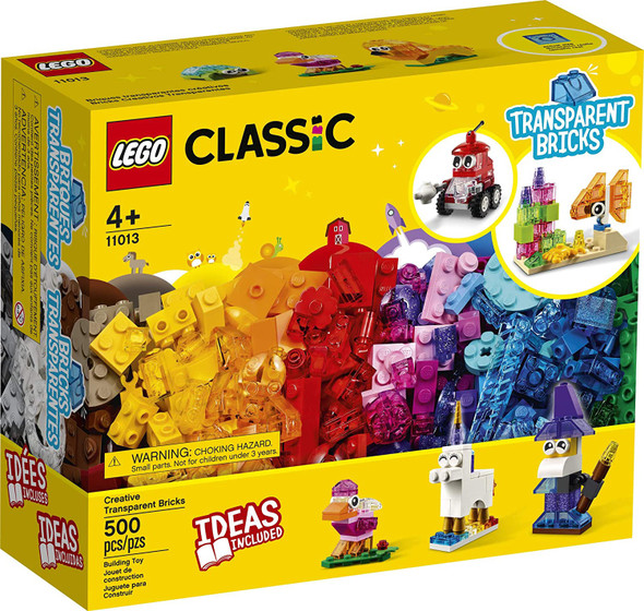 Toy LEGO Classic Creative Transparent Bricks 11013 Building Kit (500pcs)