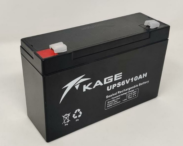 BATTERY RECHARGEABLE 6V 10AH KAGE UPS6V10AH