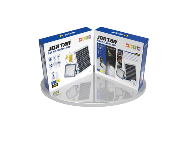 LAMP LED SOLAR FLOOD 200W JORTAN JT-BS200W-TFTZ W + JT-BS200W-TFTZ 6500K IP66 2BOX