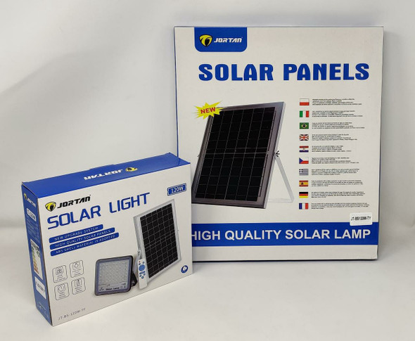 LAMP LED SOLAR FLOOD 120W JORTAN JT-BS-120W-TF + JT-BS120W-TY 6500K IP66
