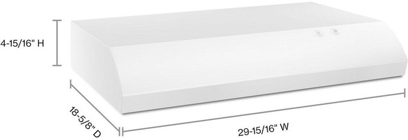 RANGE HOOD WHIRLPOOL 30" UXT4030ADW WHITE