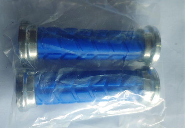 BICYCLE HANDLE GRIP CLR & COL RUBBER PAIR