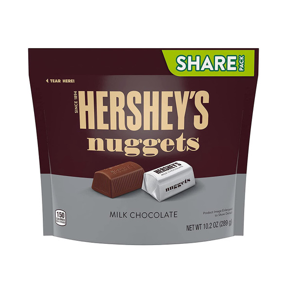 HERSHEY'S NUGGETS MILK CHOCOLATE 10.2oz 289g HERSHEY'S NUGGETS MILK CHOCOLATE 10.2oz 289g