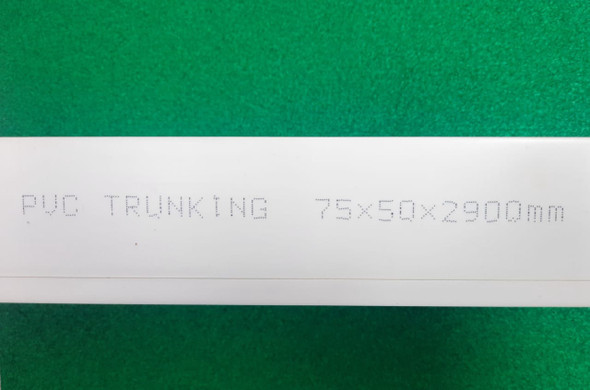TRUNKING 50MM X 75MM PVC 9.5FT NO BRAND