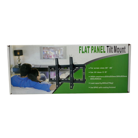 TV WALL BRACKET 22"-42" FLAT PANEL TILT MOUNT