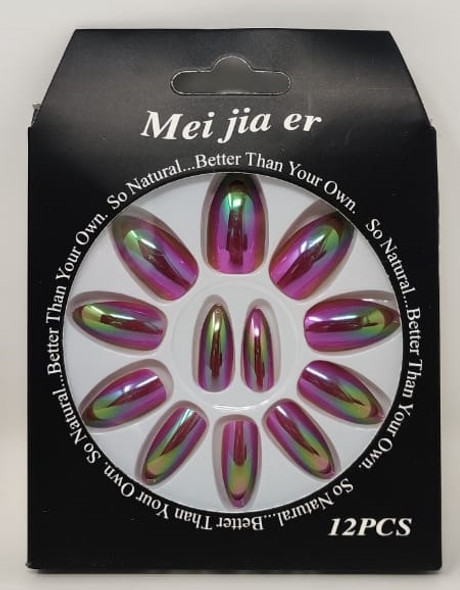 Nails Extensions Mei Jia Er 929-10 12pcs Designer Set