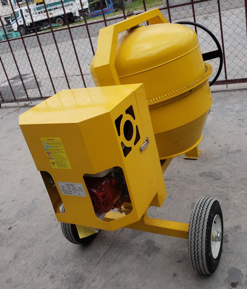 CONCRETE MIXER 450L CM450 RANSOM WITH HONDA GAS ENGINE YELLOW