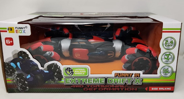 Toy Extreme Drift X 4WD Torsional Deformation Car Remote Control F-100 208037