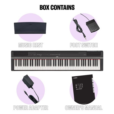 KEY BOARD YAMAHA P-125AB DIGITAL PIANO