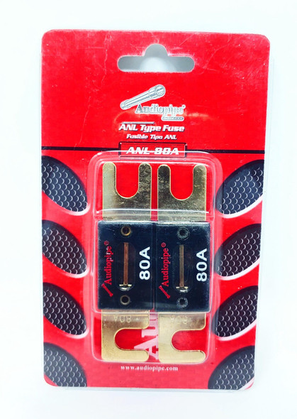 FUSE AUTO ANL-80A GOLD FLAT 80A AUDIO PIPE 2PCS PACK