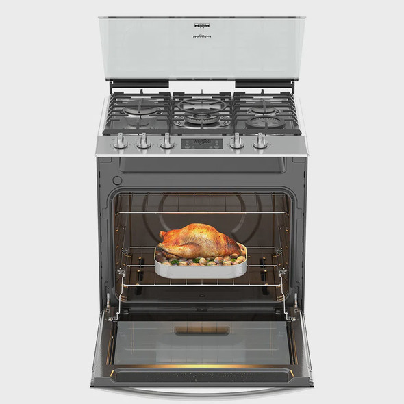 STOVE 5 BURNER WHIRLPOOL LWFR7300S 30" 1Y