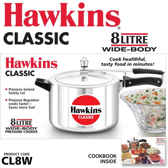 PRESSURE COOKER CL8W HAWKINS CLASSIC 8LT WIDE