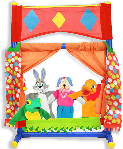 Toy Puppet Table Top Theatre Plastic Foldable