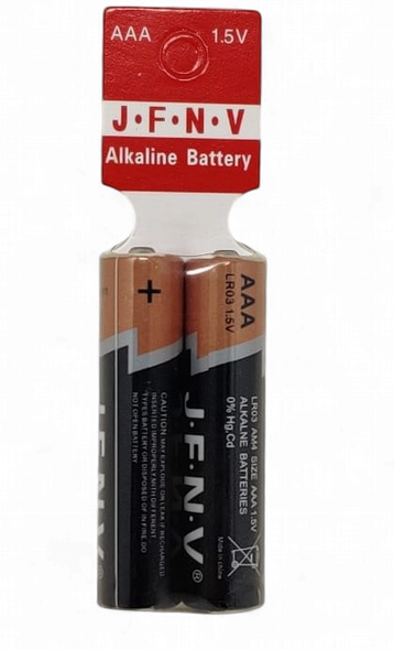 BATTERY J F N V AAA ALKALINE GOLD AND BLACK 2PCS SOLD PER PAIR