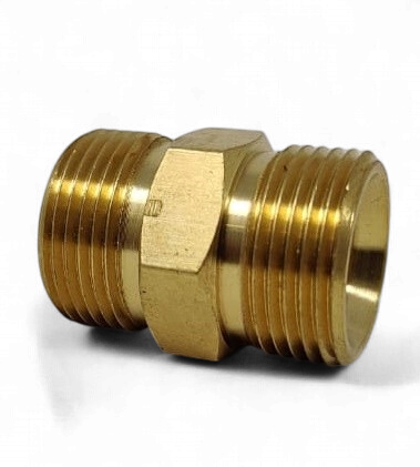 PRESSURE WASHER COUPLER BRASS 22mm BOTH SIDE TREADED