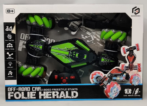 Toy Folie Herald Off-Road Car 2-Sided Freestyle Stunts 2.4GHZ Remote Control S320