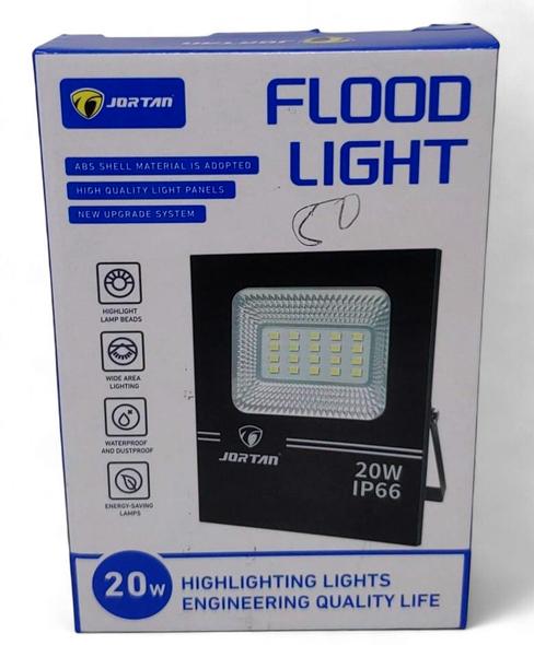LAMP LED FLOOD 20W JORTAN JGTGD-TP20W W IP66 85-265V 50/60HZ 6500K