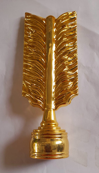 CURTAIN ROD ENDS GOLD PLASTIC DECORATIVE EACH CURTAIN ROD ENDS GOLD PLASTIC DECORATIVE EACH