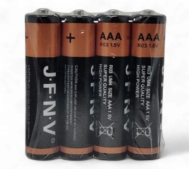 BATTERY J F N V AAA GOLD AND BLACK SOLD 4PCS PACK