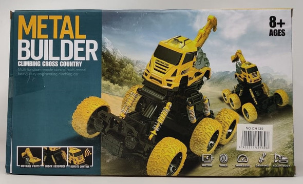 Toy Builder Construct 1/18 Remote Control Climbing Tractor Die Cast CH139