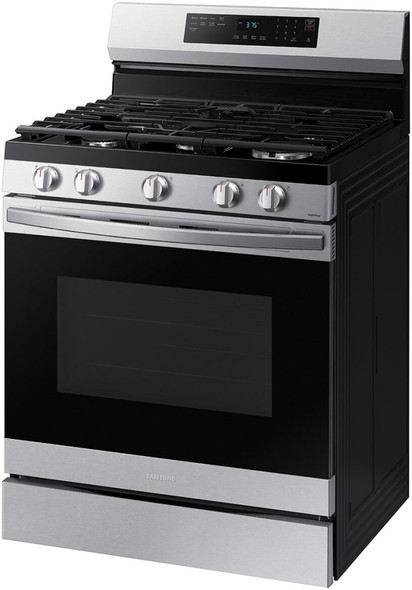 STOVE 5 BURNER SAMSUNG NX60A6511SS STAINLESS STEEL WITH AIR FRYER & PLATE-GRIDDLE