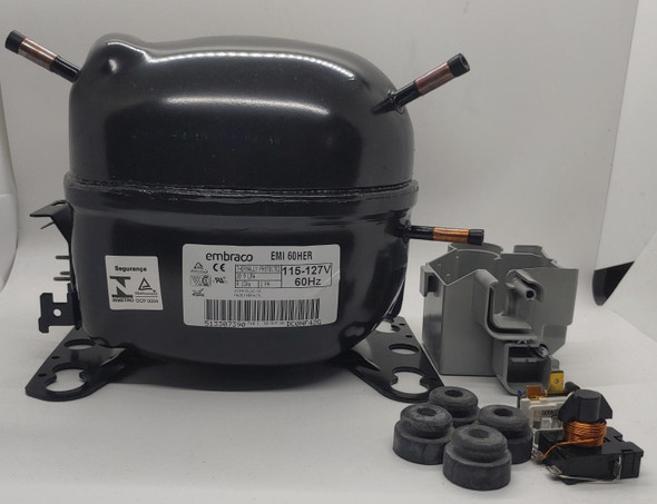 FRIDGE COMPRESSOR EMBRACO 1/6 HP 110V EMI 60HER R12/R13