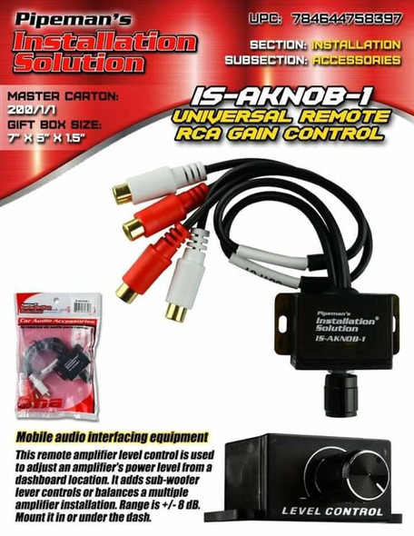 AMPLIFIER REMOTE BASS KNOB IS-AKNOB-1 NIPPON AMERICA